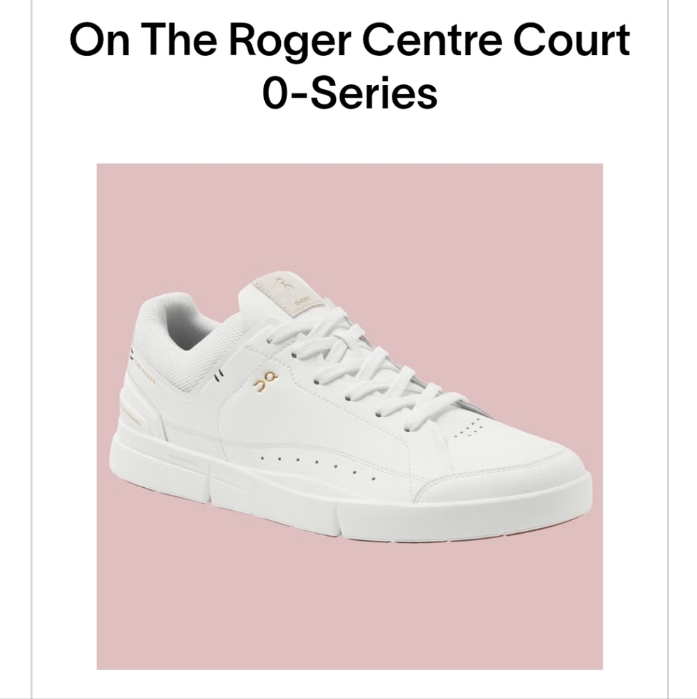 On Running The Roger Centre Court 0-Series White Sneakers